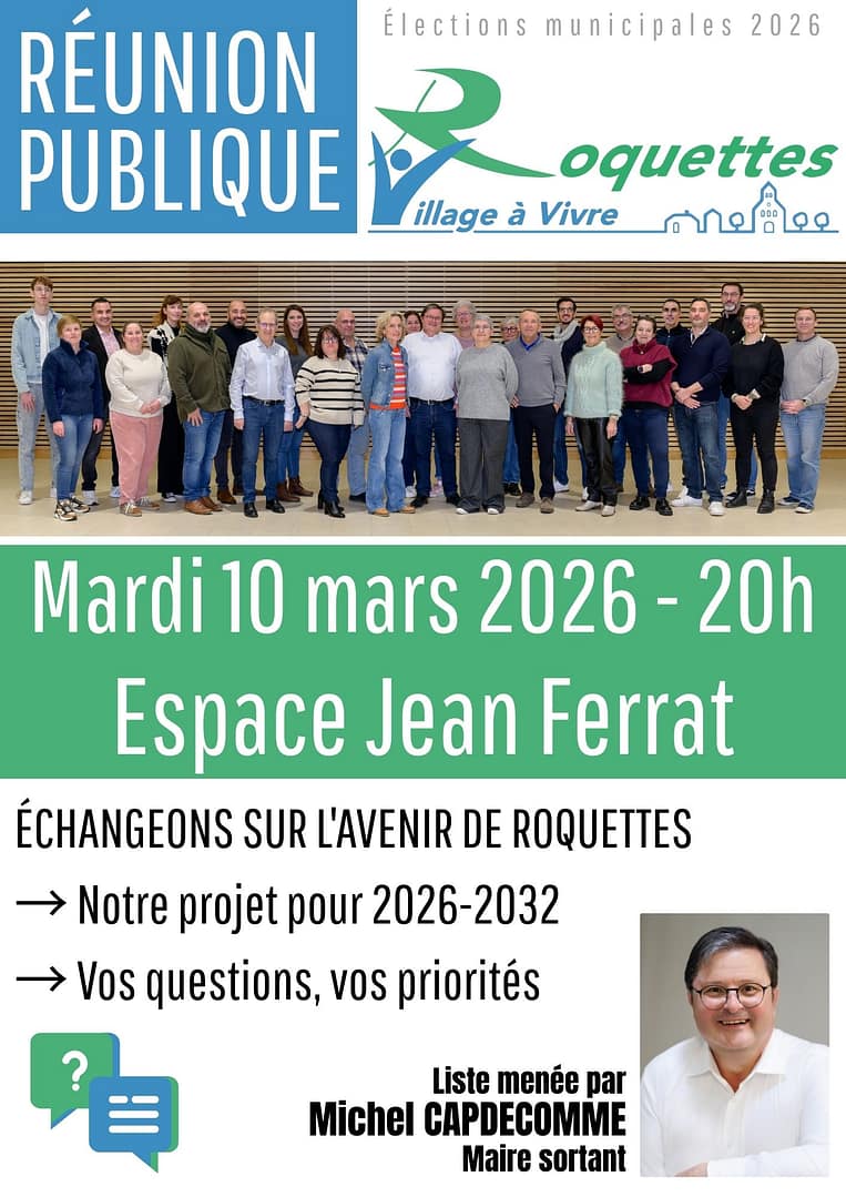 Affiche réunion publique